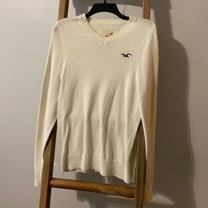 Hollister Men White Sweater
